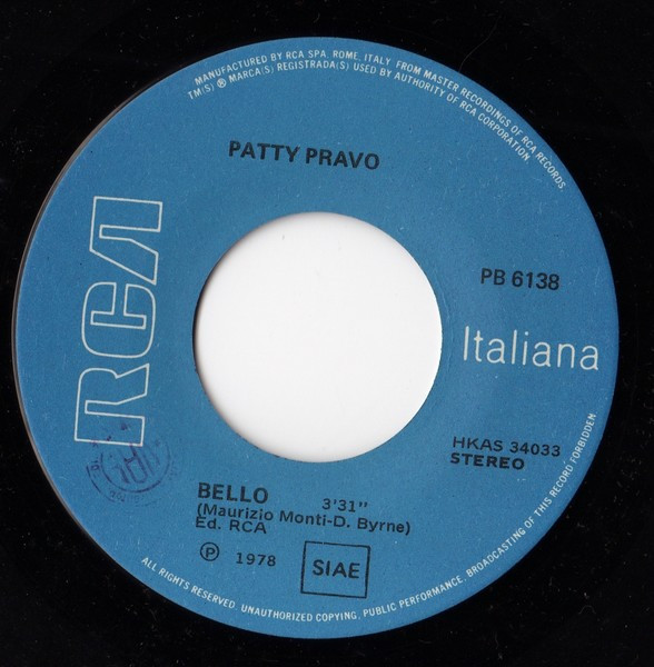 Patty Pravo - Pensiero Stupendo | RCA (PB 6138) - 4