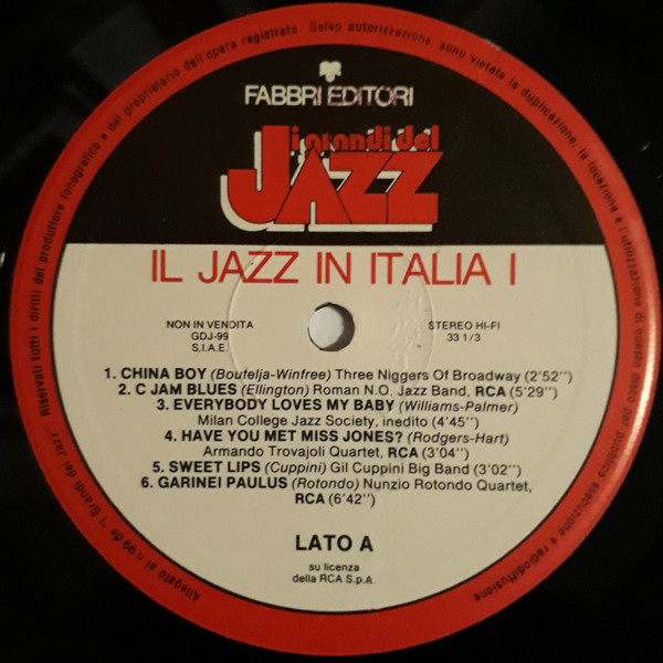 Various - Il Jazz In Italia I | Fabbri Editori (GdJ 99) - 3 Various - Il Jazz In Italia I | Fabbri Editori (GdJ 99) - 3
