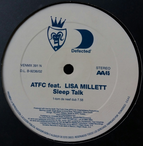 ATFC - Sleep Talk | Vendetta Records (VENMX 391 N) - 2 ATFC - Sleep Talk | Vendetta Records (VENMX 391 N) - 2