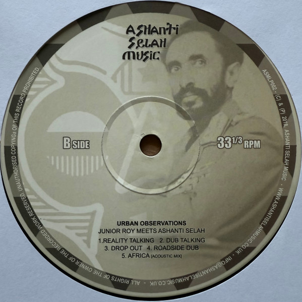 Junior Roy Meets Ashanti Selah - Urban Observations | Ashanti Selah (ASMLP002) - 3