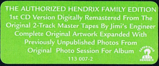 The Jimi Hendrix Experience - Smash Hits | Experience Hendrix (113 007-2) - 4