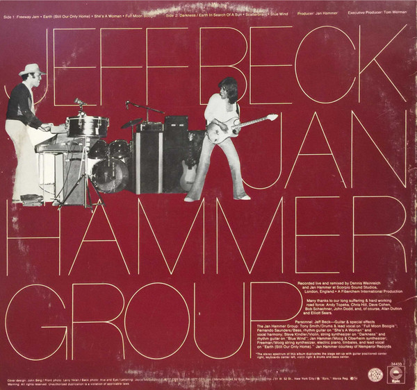 Jeff Beck With The Jan Hammer Group - Live | Epic (PE 34433) - 2 Jeff Beck With The Jan Hammer Group - Live | Epic (PE 34433) - 2