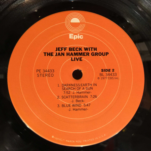 Jeff Beck With The Jan Hammer Group - Live | Epic (PE 34433) - 4 Jeff Beck With The Jan Hammer Group - Live | Epic (PE 34433) - 4