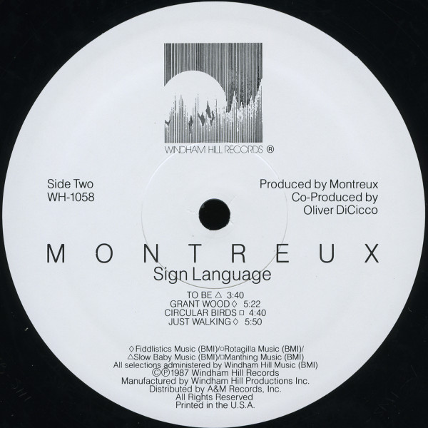Montreux - Sign Language | Windham Hill Records (WH-1058) - 4 Montreux - Sign Language | Windham Hill Records (WH-1058) - 4