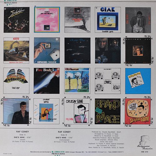 Raf Coney - She's Mine | Hiss Records (HIS 010) - 2 Raf Coney - She's Mine | Hiss Records (HIS 010) - 2