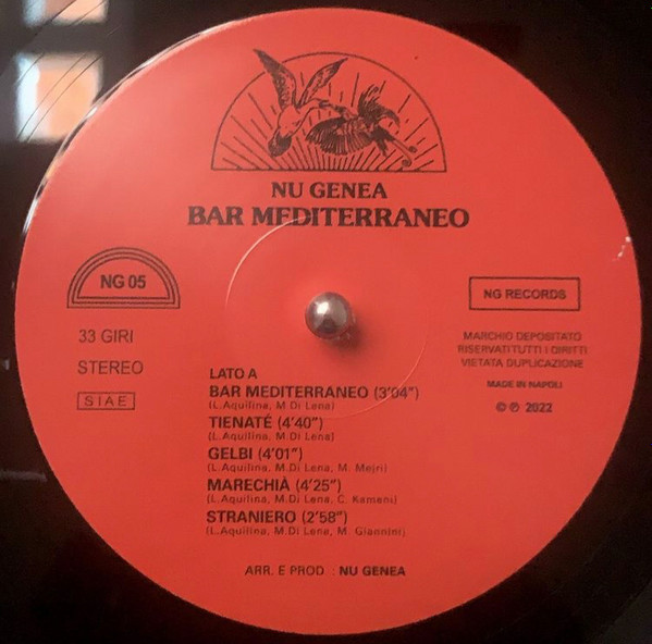 Nu Genea - Bar Mediterraneo | NG Records (NG 05) - 3 Nu Genea - Bar Mediterraneo | NG Records (NG 05) - 3