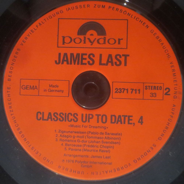 Orchester James Last - Classics Up To Date 4 (Music For Dreaming) | Polydor (2371 711) - 4