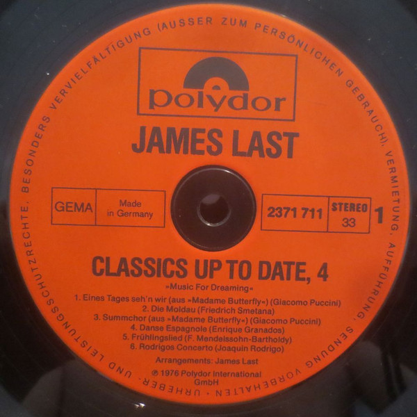 Orchester James Last - Classics Up To Date 4 (Music For Dreaming) | Polydor (2371 711) - 3