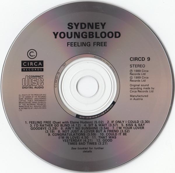 Sydney Youngblood - Feeling Free | Circa (CIRCD 9) - 3