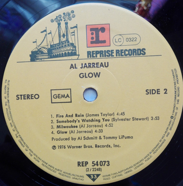 Al Jarreau - Glow | Reprise Records (REP 54 073) - 4