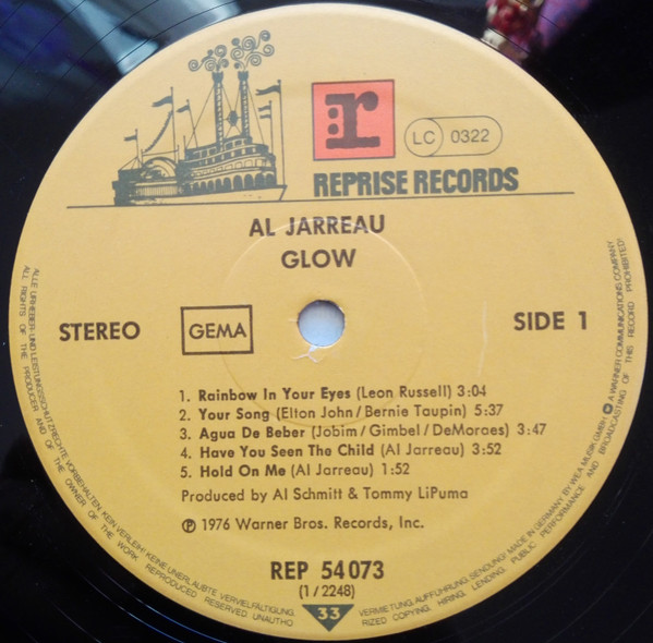 Al Jarreau - Glow | Reprise Records (REP 54 073) - 3