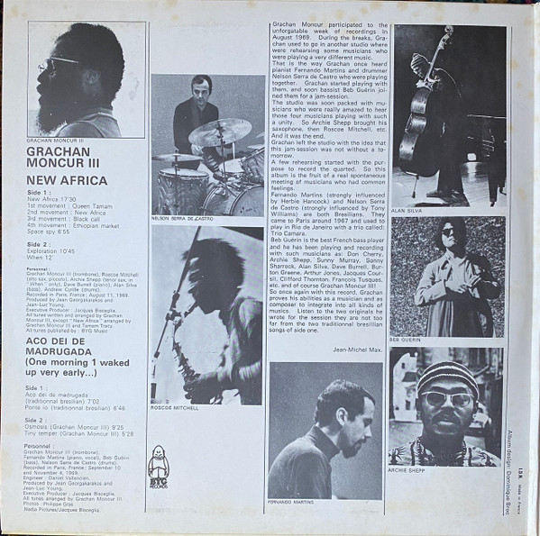 Grachan Moncur III - Aco Dei De Madrugada (One Morning I Waked Up Very Early) / New Africa | BYG Records (529.205) - main Grachan Moncur III - Aco Dei De Madrugada (One Morning I Waked Up Very Early) / New Africa | BYG Records (529.205) - main