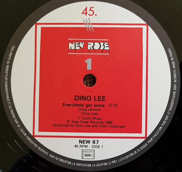 Dino Lee - Everybody Get Some | New Rose Records (NEW 67) - main Dino Lee - Everybody Get Some | New Rose Records (NEW 67) - main