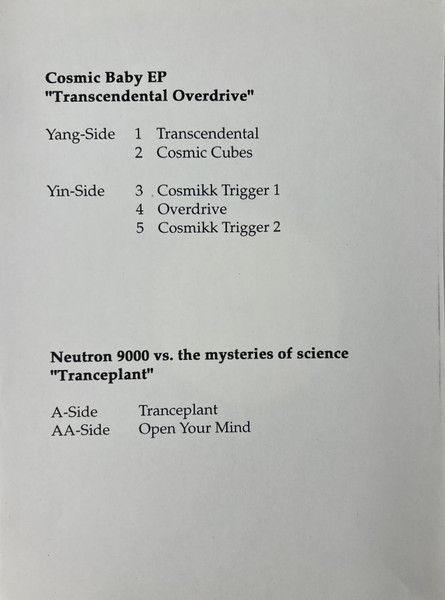 Cosmic Baby - Transcendental Overdrive | MFS (0700 014) - 3 Cosmic Baby - Transcendental Overdrive | MFS (0700 014) - 3