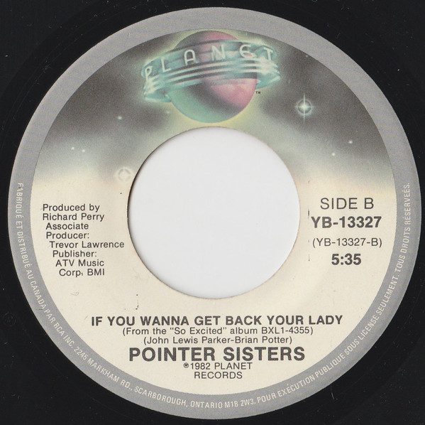 Pointer Sisters - I'm So Excited (7") [Vinyl] | Planet (YB-13327) - 2