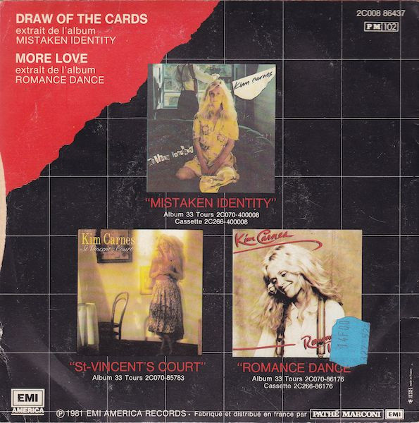 Kim Carnes - Draw Of The Cards | EMI America (2C 008-86.437) - 2