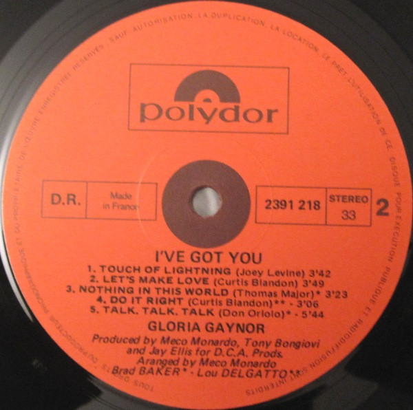 Gloria Gaynor - I've Got You | Polydor (2391 218) - 4 Gloria Gaynor - I've Got You | Polydor (2391 218) - 4