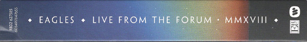 Eagles - Live From The Forum MMXVIII | Warner (603497847655) - 3