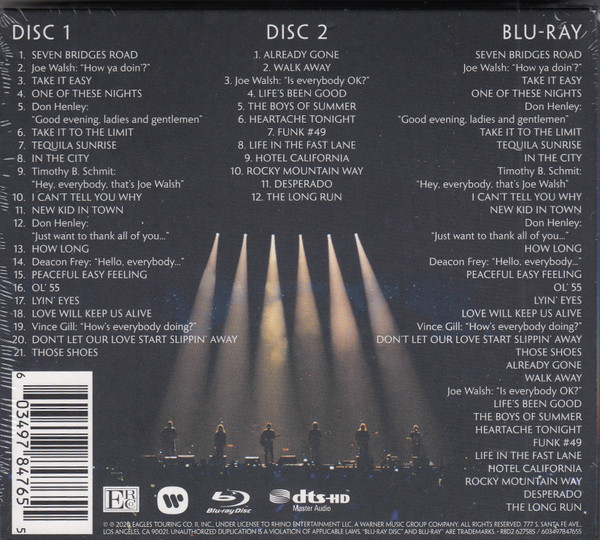 Eagles - Live From The Forum MMXVIII | Warner (603497847655) - 2