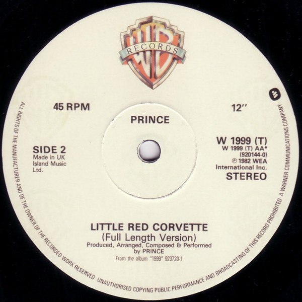 Prince - 1999 / Little Red Corvette | Warner Bros. Records (W1999T) - 4