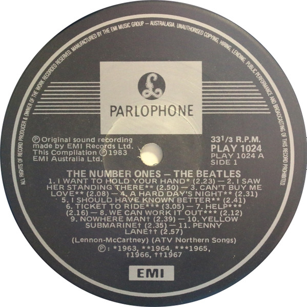 The Beatles - The Number Ones | Parlophone (PLAY.1024) - 2 The Beatles - The Number Ones | Parlophone (PLAY.1024) - 2
