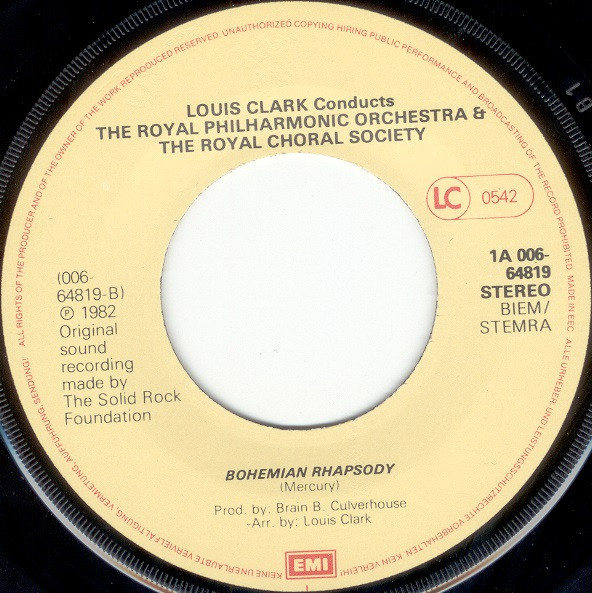 Royal Philharmonic Orchestra Conducted By Louis Clark With The Royal Choral Society - Plays The Queen Collection | EMI (1A 006-64819) - 4