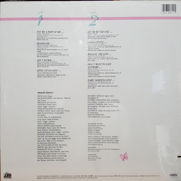 Jean Carn - You're A Part Of Me | Atlantic (81811-1) - 2