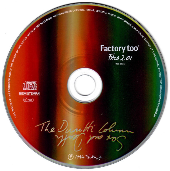 The Durutti Column - Sex And Death | Factory Too (FACD 2.01) - 3 The Durutti Column - Sex And Death | Factory Too (FACD 2.01) - 3