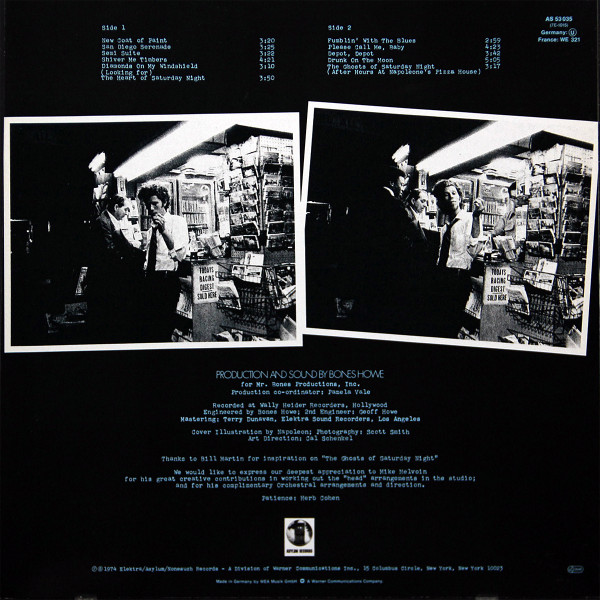 Tom Waits - The Heart Of Saturday Night | Asylum Records (AS 53 035) - 2 Tom Waits - The Heart Of Saturday Night | Asylum Records (AS 53 035) - 2