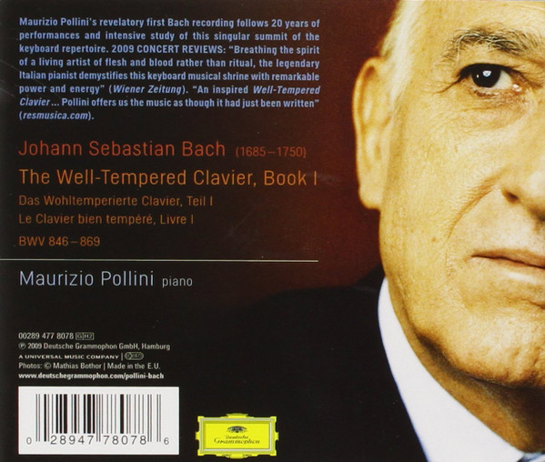 Maurizio Pollini , Johann Sebastian Bach - The Well-Tempered Clavier I | Deutsche Grammophon (477 8078) - 2