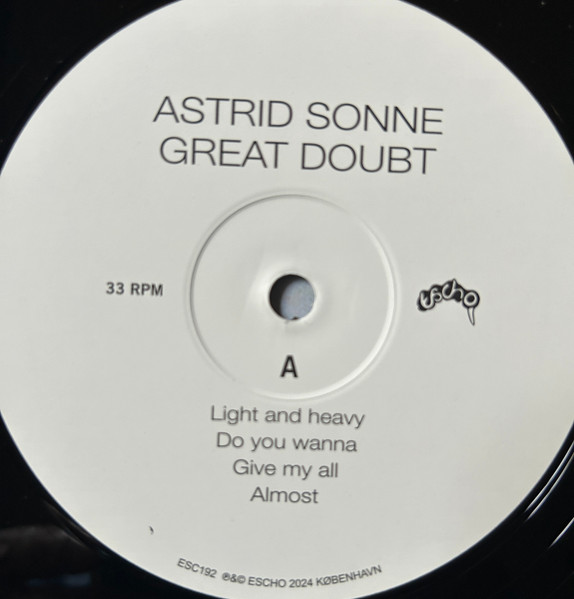 Astrid Sonne - Great Doubt | Escho (ESC192) - 3 Astrid Sonne - Great Doubt | Escho (ESC192) - 3