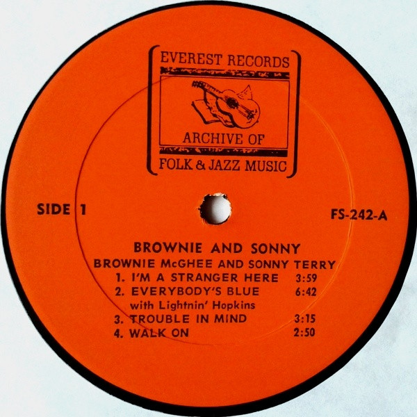 Sonny Terry & Brownie McGhee - Brownie & Sonny | Everest Records Archive Of Folk & Jazz Music (FS-242) - 3 Sonny Terry & Brownie McGhee - Brownie & Sonny | Everest Records Archive Of Folk & Jazz Music (FS-242) - 3