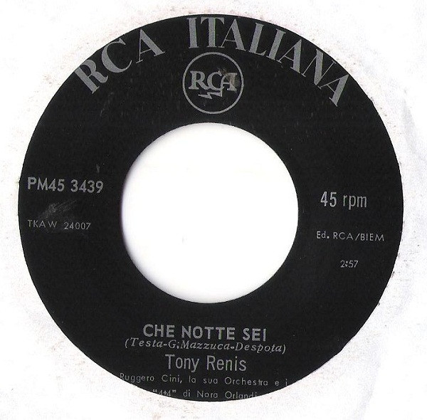 Tony Renis - Il Posto Mio | RCA Italiana (PM 3439) - 4
