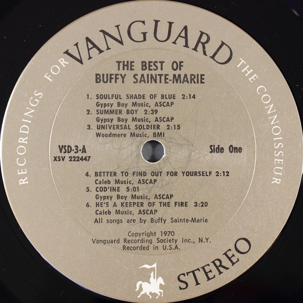 Buffy Sainte-Marie - The Best Of Buffy Sainte-Marie | Vanguard (VSD-3/4) - 2 Buffy Sainte-Marie - The Best Of Buffy Sainte-Marie | Vanguard (VSD-3/4) - 2