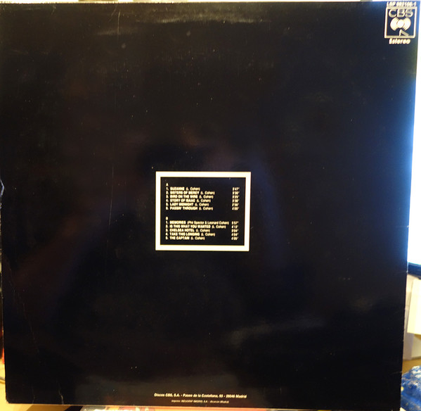 Leonard Cohen - Leonard Cohen | CBS (LSP 982106-1) - 2