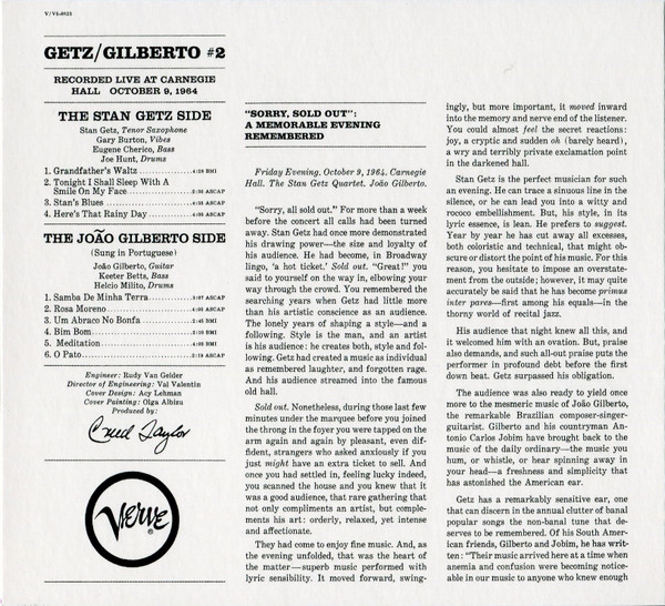 Stan Getz / João Gilberto - Getz / Gilberto #2 | Verve Records (0602517679283) - 2 Stan Getz / João Gilberto - Getz / Gilberto #2 | Verve Records (0602517679283) - 2