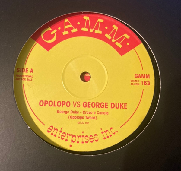 Opolopo Vs George Duke - Cravo E Canela | G.A.M.M. (GAMM163)