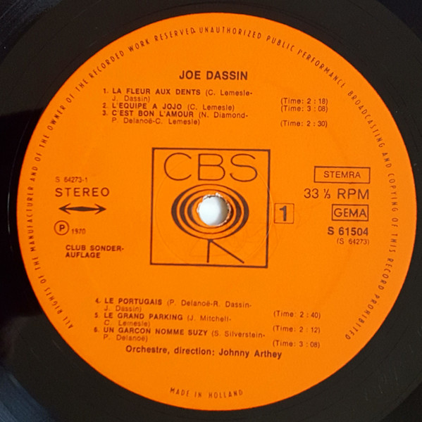 Joe Dassin - Joe Dassin | CBS (S 61504) - 3