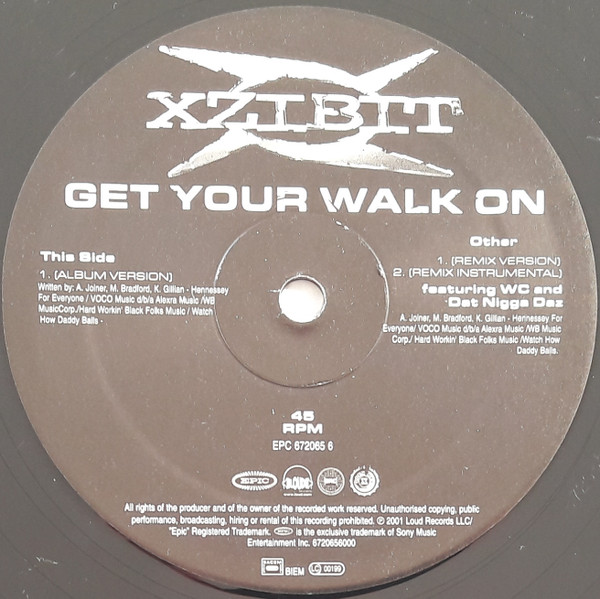 Xzibit - Get Your Walk On | Epic (EPC 672065 6) - 3