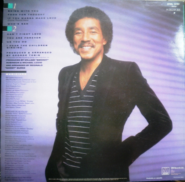 Smokey Robinson - Being With You | Motown (STML 12151) - 2