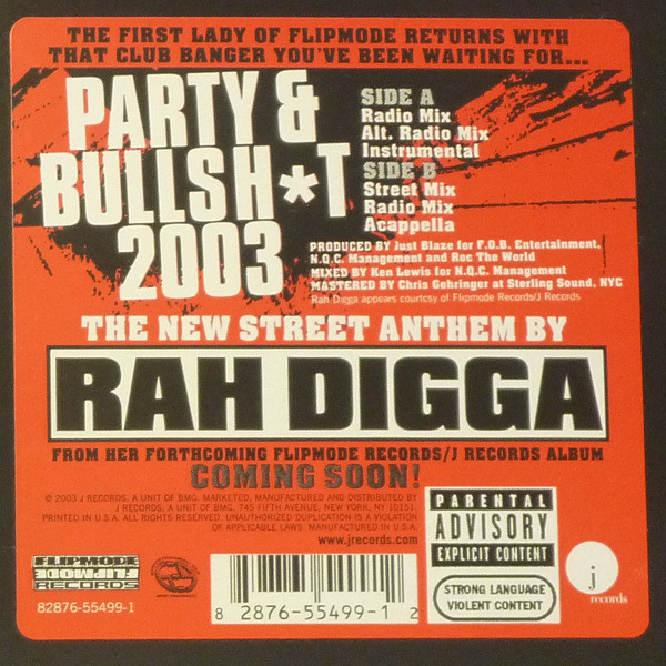 Rah Digga - Party & Bullsh*t 2003 | J Records (82876-55499-1) - 2