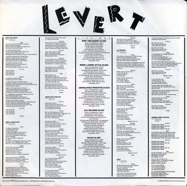 Levert - Rope A Dope Style | Atlantic (82164-1) - main