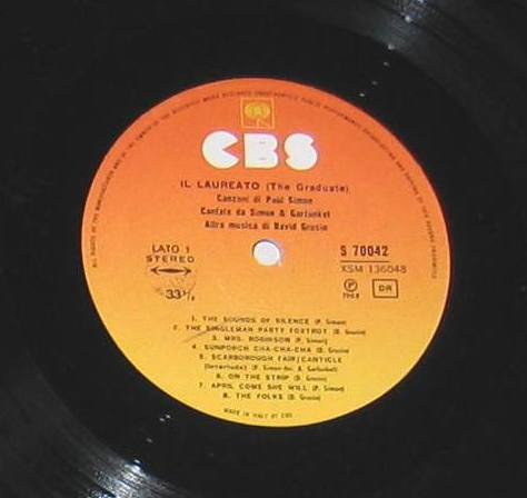 Simon & Garfunkel , Dave Grusin - Il Laureato (The Graduate) | CBS (S 70042) - 2 Simon & Garfunkel , Dave Grusin - Il Laureato (The Graduate) | CBS (S 70042) - 2