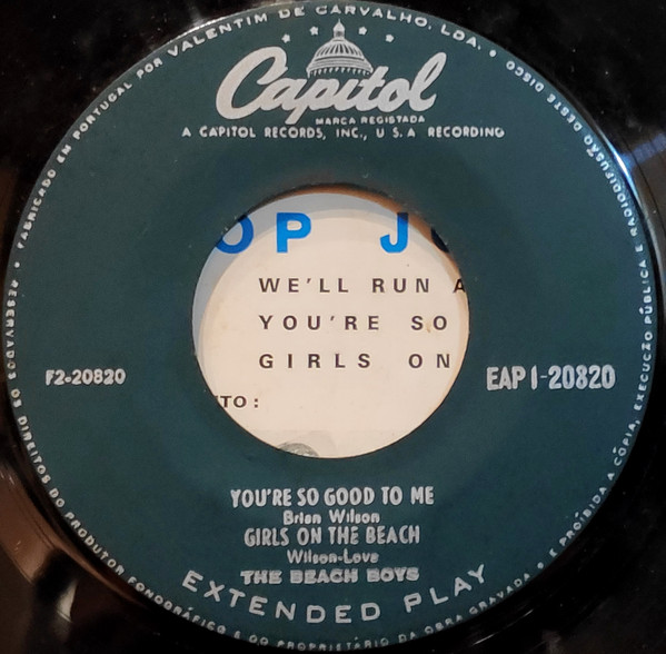 The Beach Boys - Sloop John B | Capitol Records (EAP 1-20 820) - 3