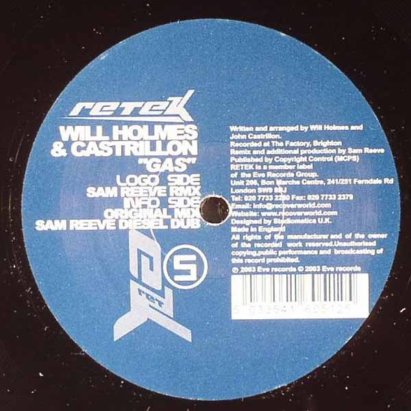 Will Holmes & John Castrillon - Gas | Retek (RETEK5) - main