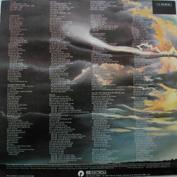 Deep Purple - Stormbringer | Purple Records (1C 072-96 004) - 2