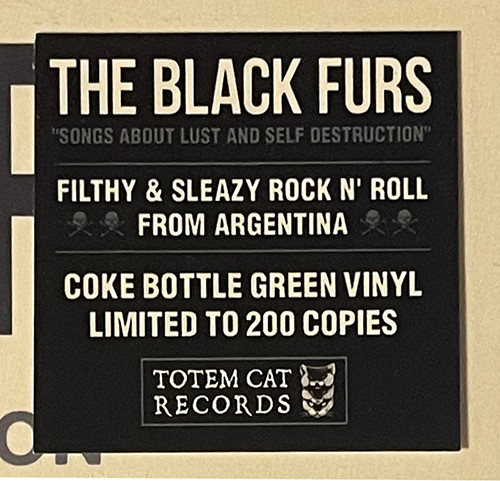 The Black Furs - Songs About Lust And Self Destruction | Totem Cat Records (TOTEM 059)