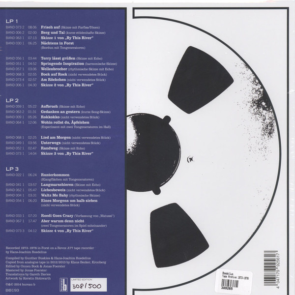 Hans-Joachim Roedelius - Tape Archive 1973-1978 | Bureau B (BB193) - 2