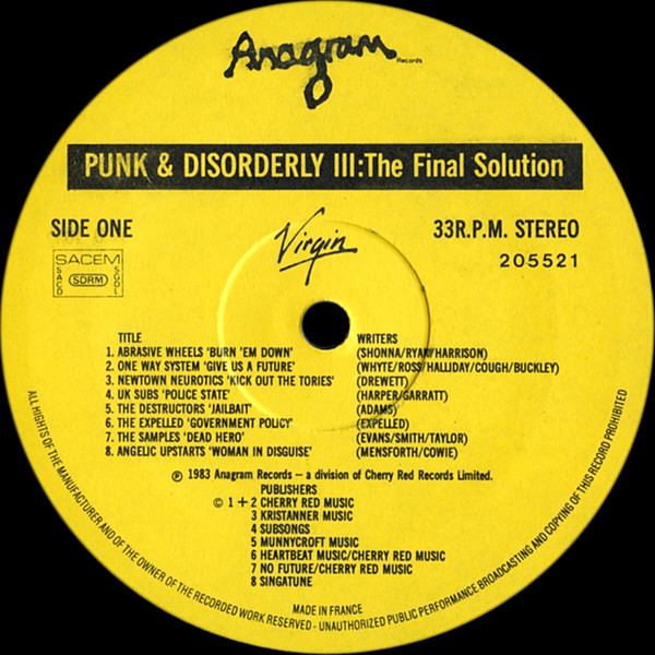Punk And Disorderly III - The Final Solution