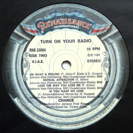 Change - Turn On Your Radio | Renaissance International (RNS 33004) - 4 Change - Turn On Your Radio | Renaissance International (RNS 33004) - 4
